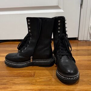 Vince Camuto Black Studded Women's Boots
